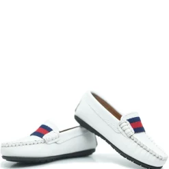 Atlanta Mocassin White Ribbon Loafer Fashion