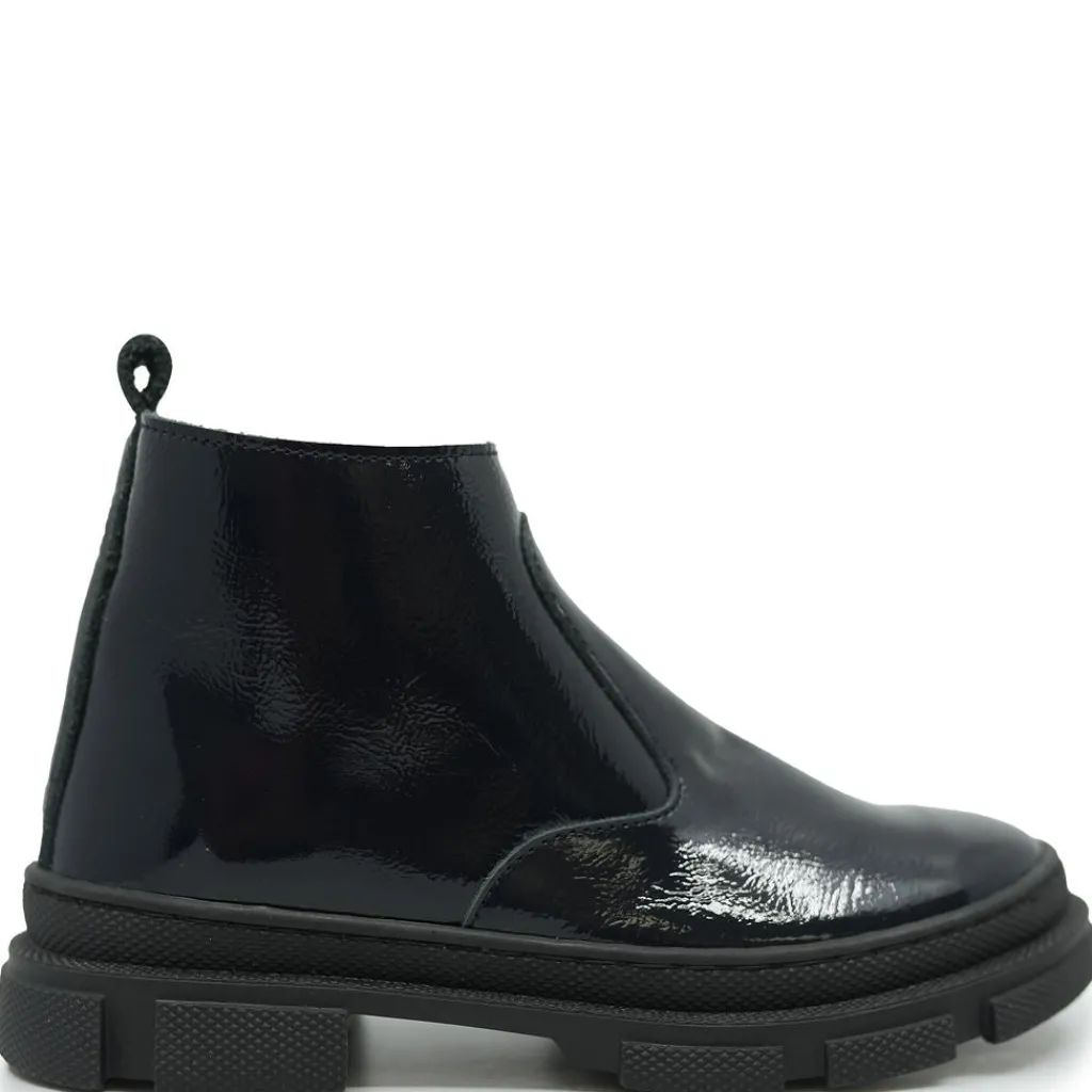 Babywalker Navy Patent Fur Lined Bootie Online