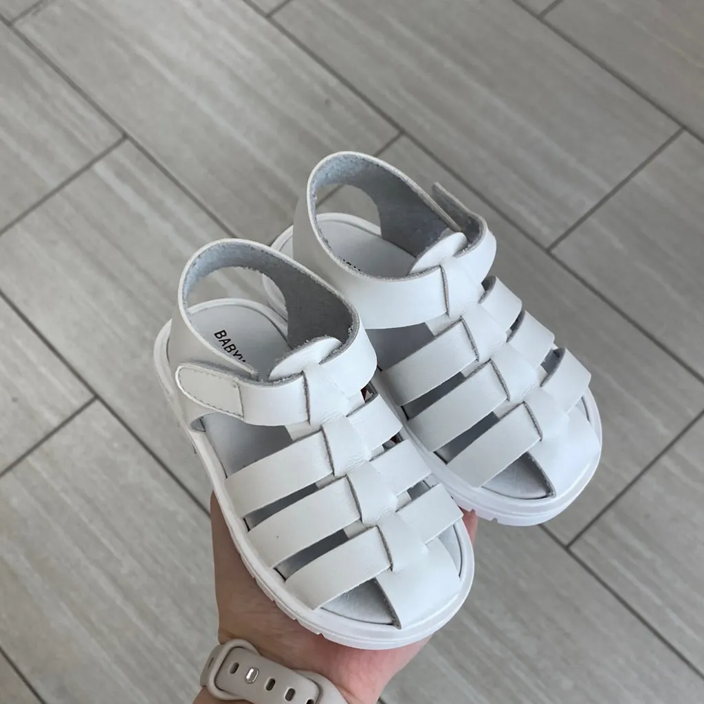 Babywalker White Gladiator Baby Sandal Hot