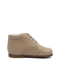 Beberlis Beige Wingtip Baby Bootie Outlet