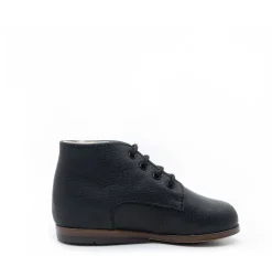 Beberlis Black Pebbled Fur Lined Baby Bootie Discount
