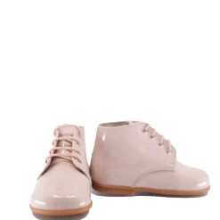 Beberlis Blush Patent Baby Bootie Best