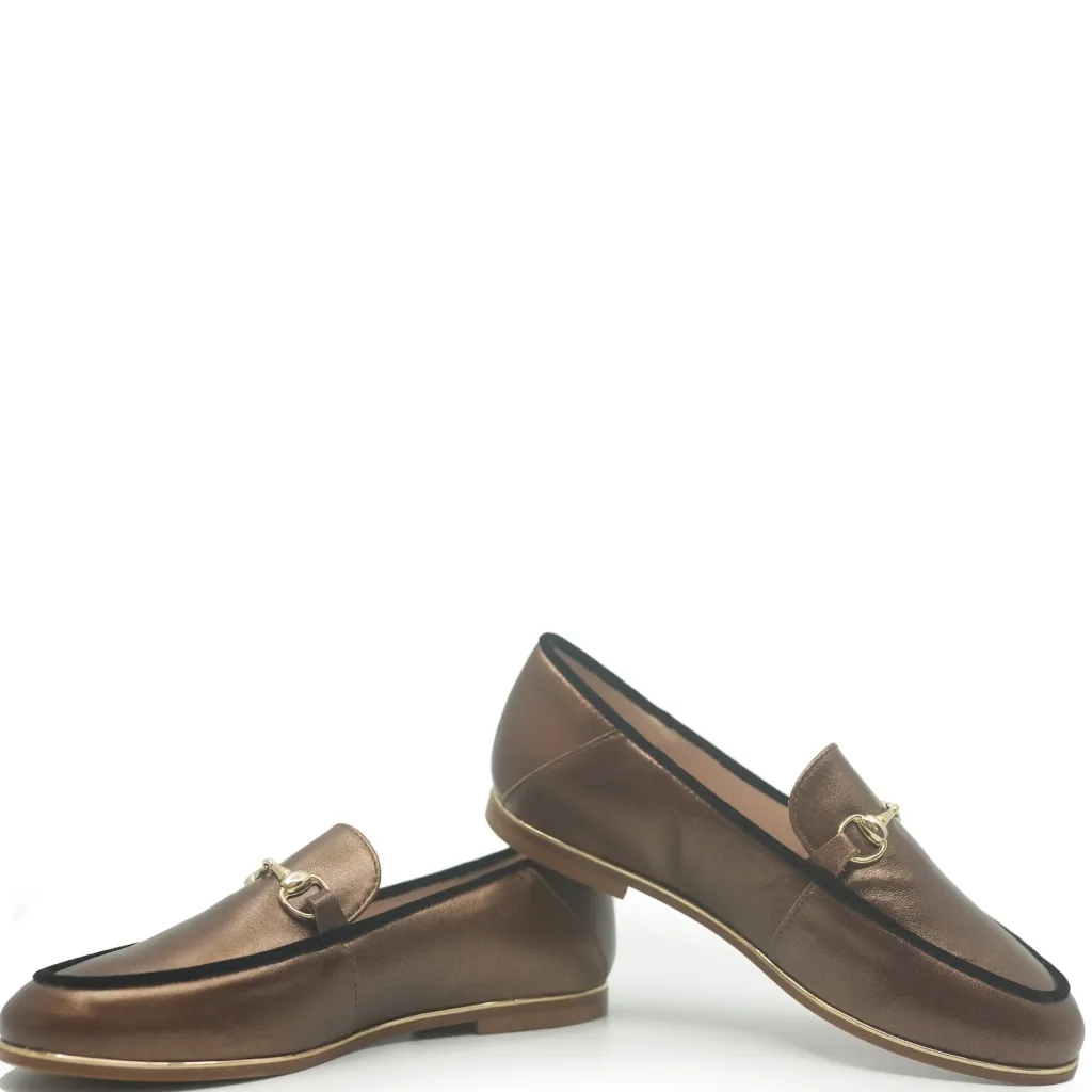 Beberlis Bronze Buckle Loafer Sale