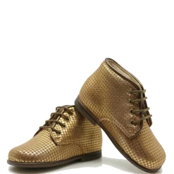 Beberlis Bronze Houndstooth Baby Bootie Outlet