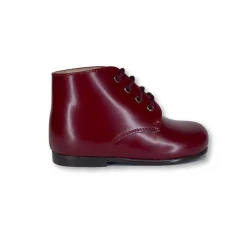 Beberlis Burgundy Leather Baby Bootie Discount