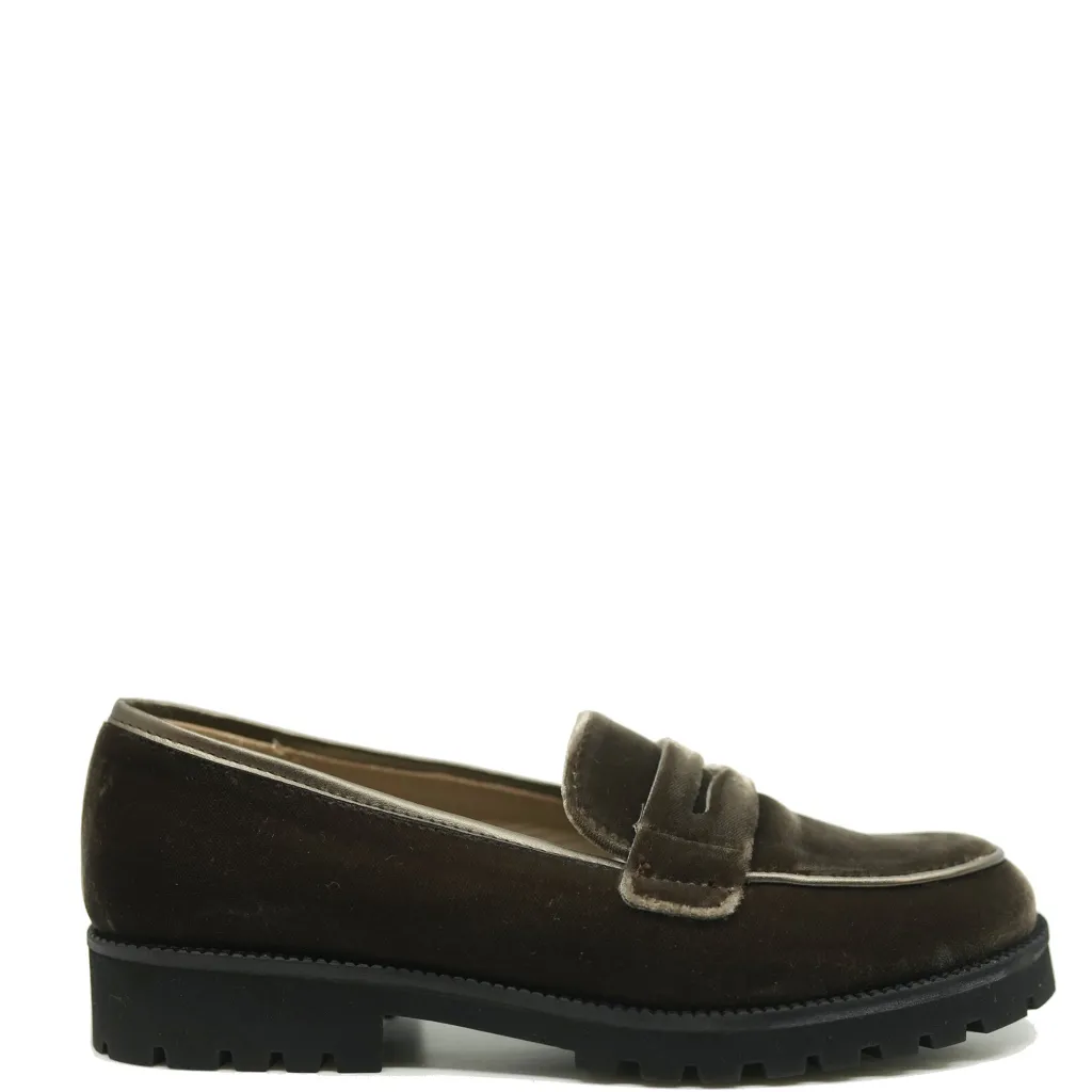 Beberlis Chocolate Velvet Chunky Loafer Hot