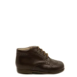 Beberlis Dark Brown Wingtip Baby Bootie Clearance