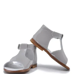Beberlis Gray Patent T-Strap Sandal Outlet