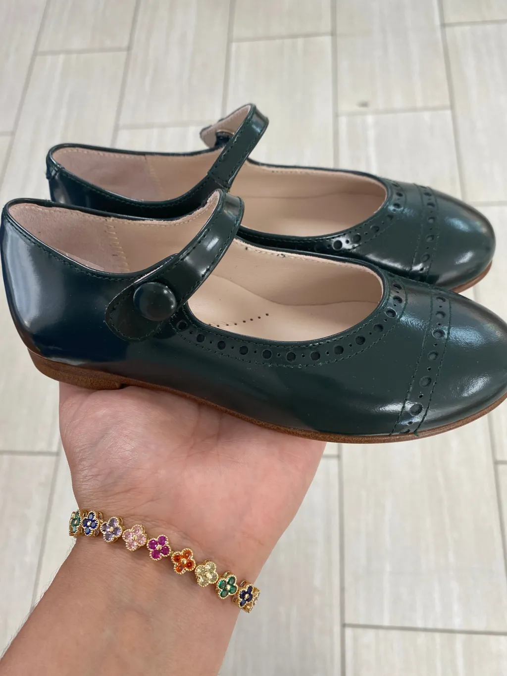 Beberlis Hunter Florentic Captoe Mary Jane Clearance