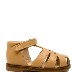 Beberlis Latte Perforated Closed Toe Baby Sandal Fashion