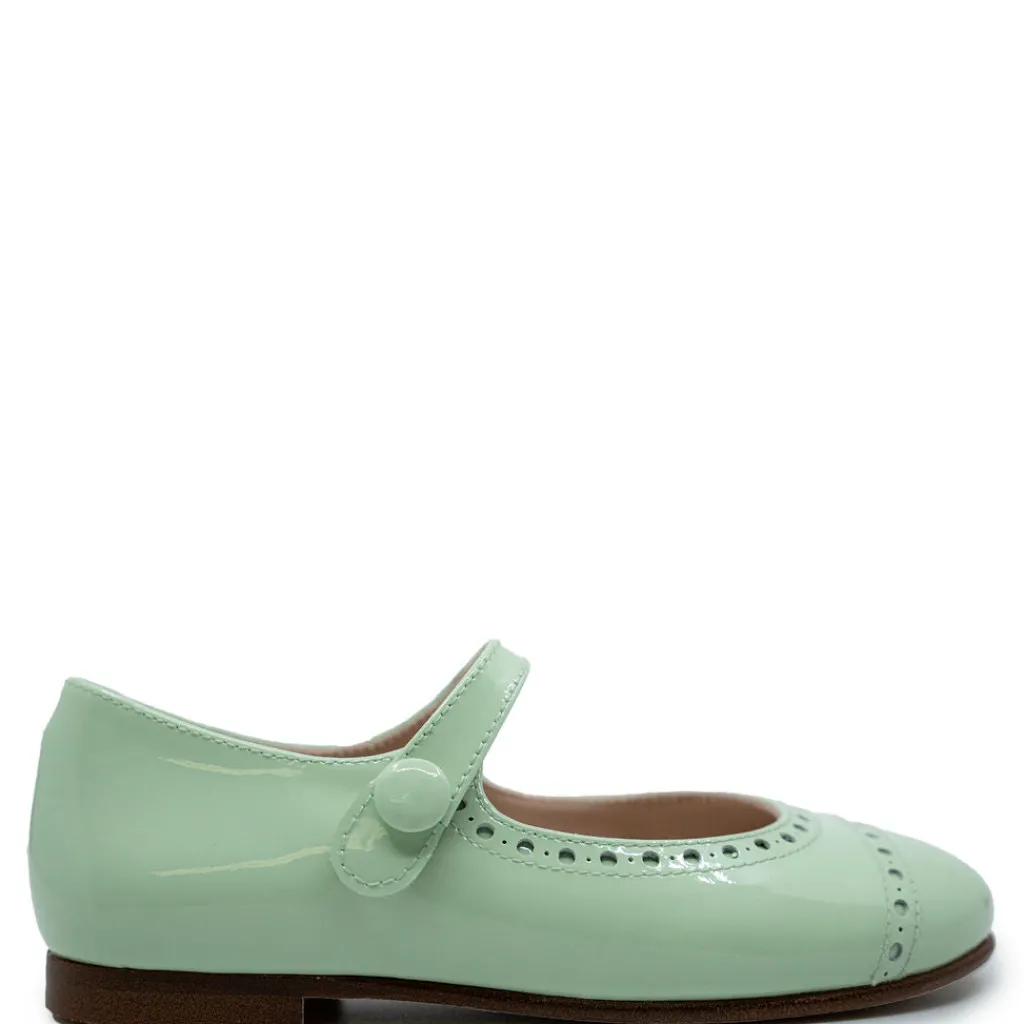 Beberlis Mint Patent Perforated Mary Jane Online