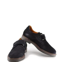 Beberlis Navy Suede Velcro Dress Shoe Hot