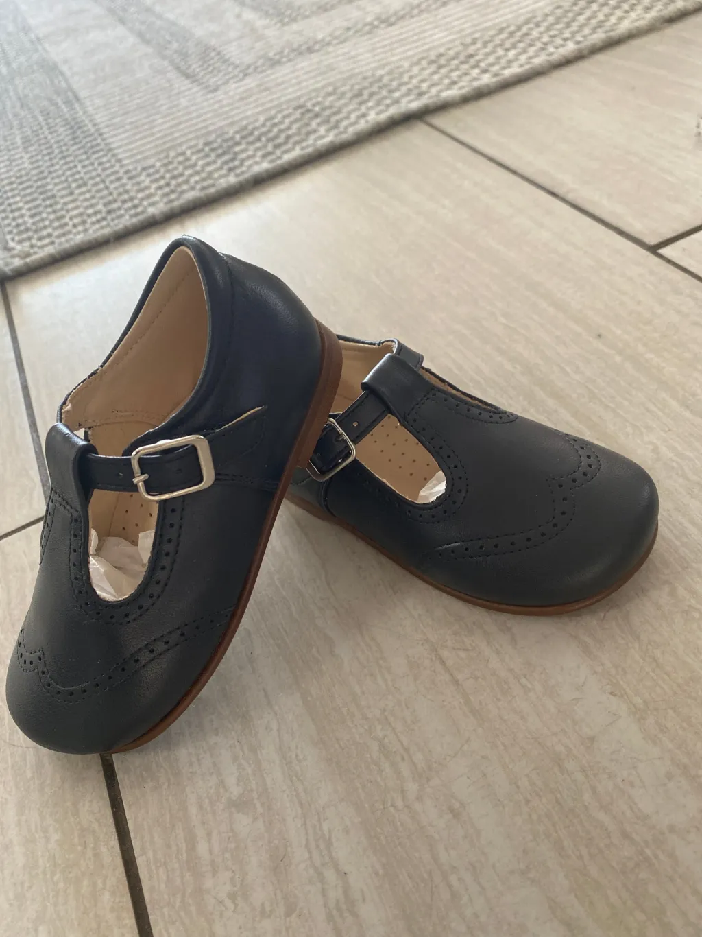 Beberlis Navy T Strap Baby Shoe Best