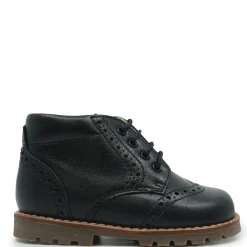 Beberlis Navy Wingtip Chunky Bootie Sale