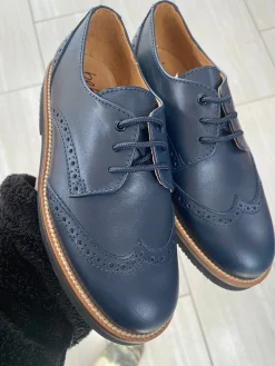 Beberlis Navy Wingtip Dress Shoe Hot