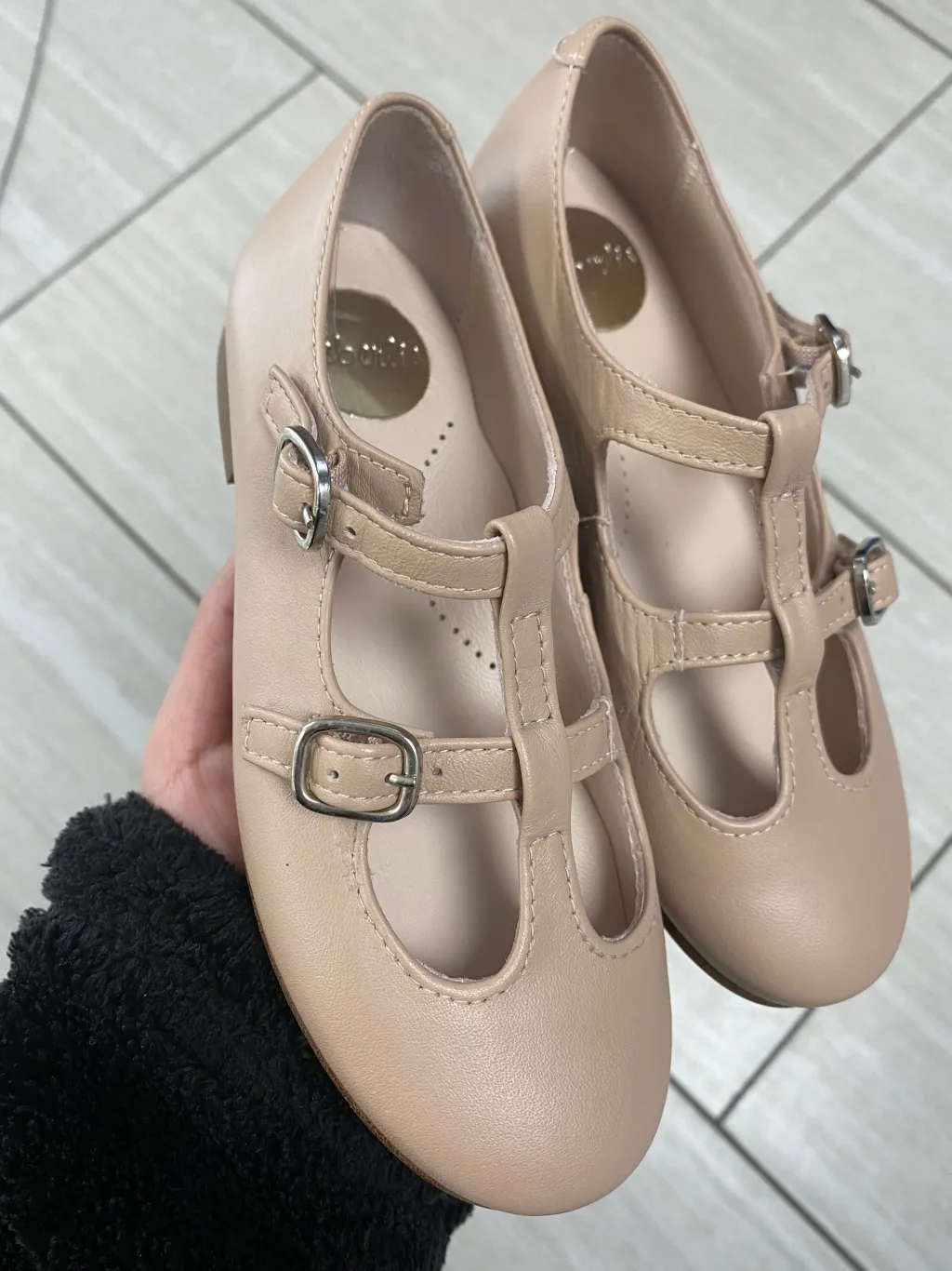 Beberlis Nude Double Strap Mary Jane Outlet