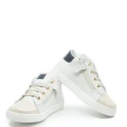 Beberlis Off White Leather Baby Sneaker Clearance