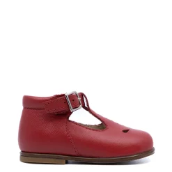 Beberlis Red Perforated T Strap Baby Shoe Sale