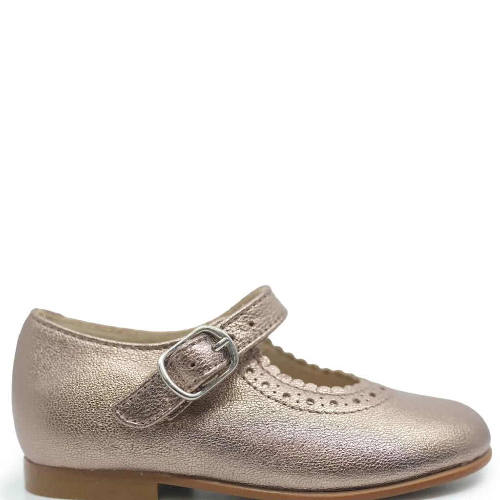Beberlis Rose Gold Scalloped Mary Jane Discount