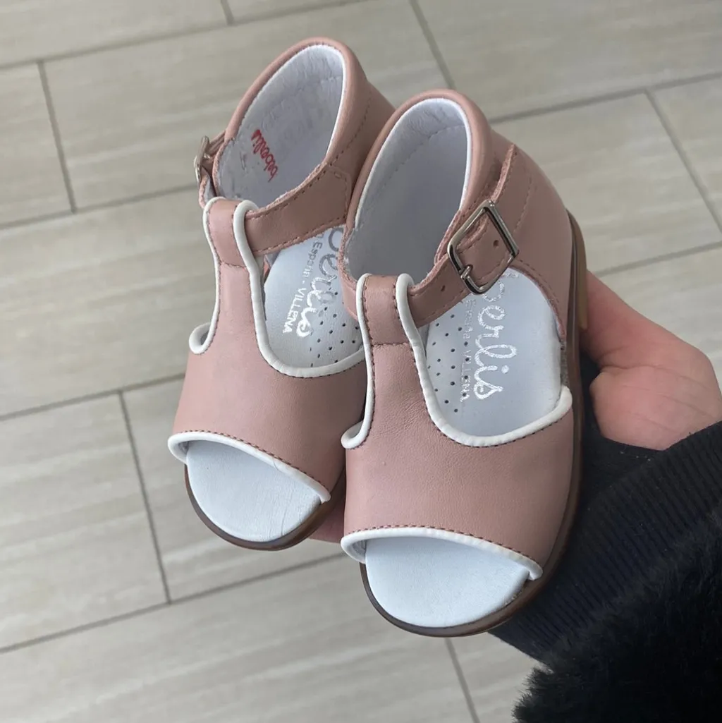 Beberlis Rose T Strap Baby Sandal Discount