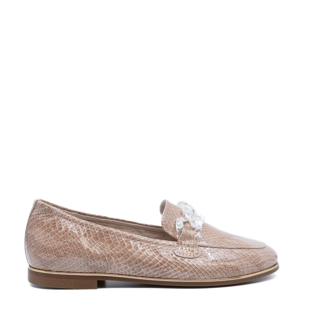 Beberlis Snake Patent Chain Loafer Clearance