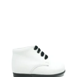 Beberlis White Leather Baby Bootie Clearance