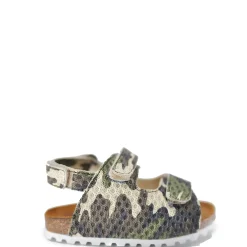 BluBlonc Army Velcro Sandal Clearance