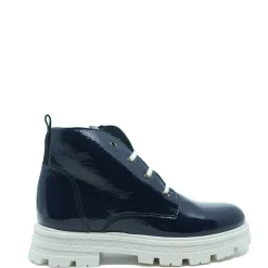 BluBlonc Azul Patent Chunky Boot Hot
