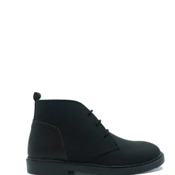 BluBlonc Black and Brown Rubber Textured Boot Sale