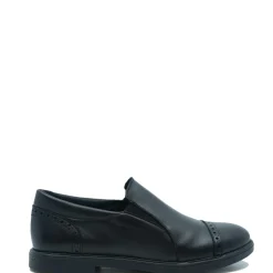 BluBlonc Black Leather Captoe Dress Shoe Discount