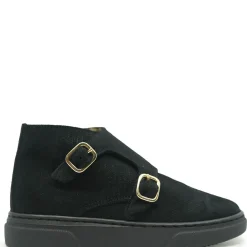 BluBlonc Black Suede Hightop Dress Sneaker Clearance