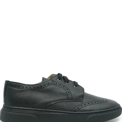 BluBlonc Black Wingtip Lace Up Dress Sneaker Sale