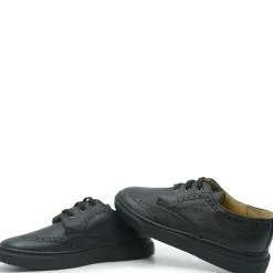 BluBlonc Black Wingtip Lace Up Dress Sneaker Sale