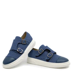 BluBlonc Blue Denim Captoe Dress Sneaker Outlet