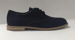 BluBlonc Blue Linen Dress Shoe Fashion