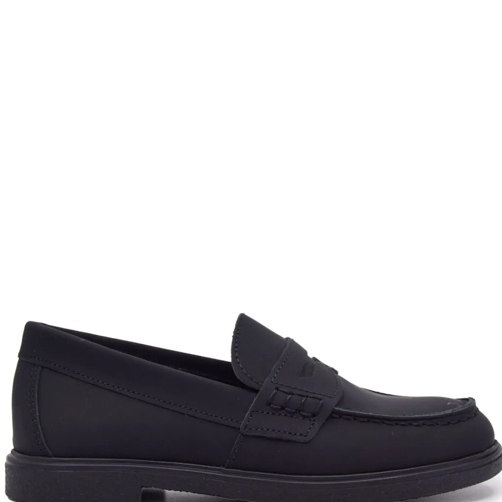 BluBlonc Blue Rubber Penny Loafer Online