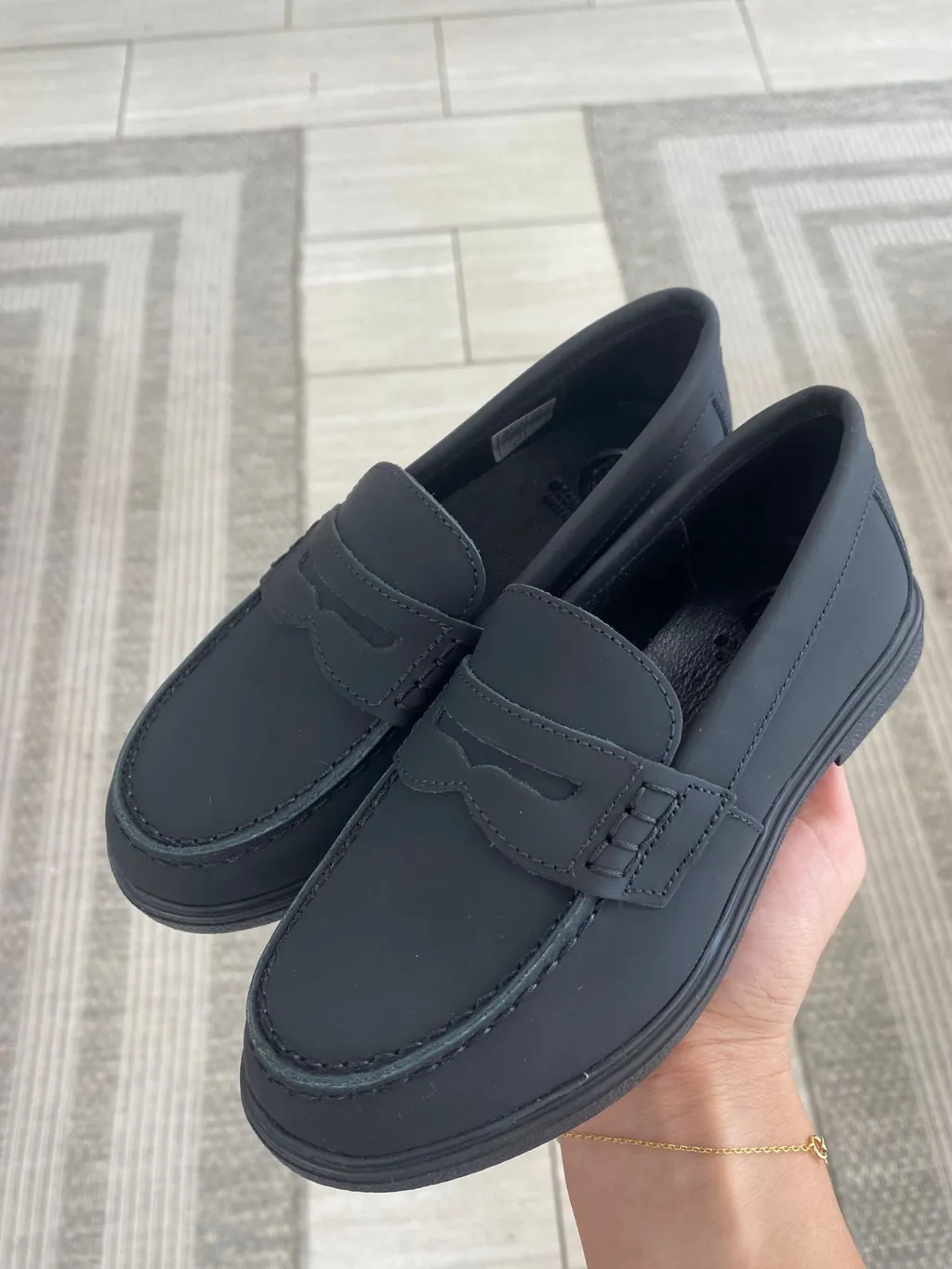 BluBlonc Blue Rubber Penny Loafer Online