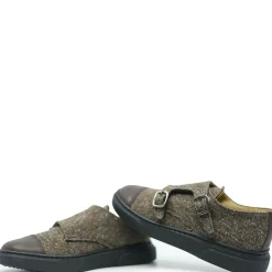 BluBlonc Brown Linen Captoe Dress Sneaker New