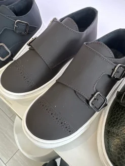BluBlonc Brown Rubber Dress Sneaker Online