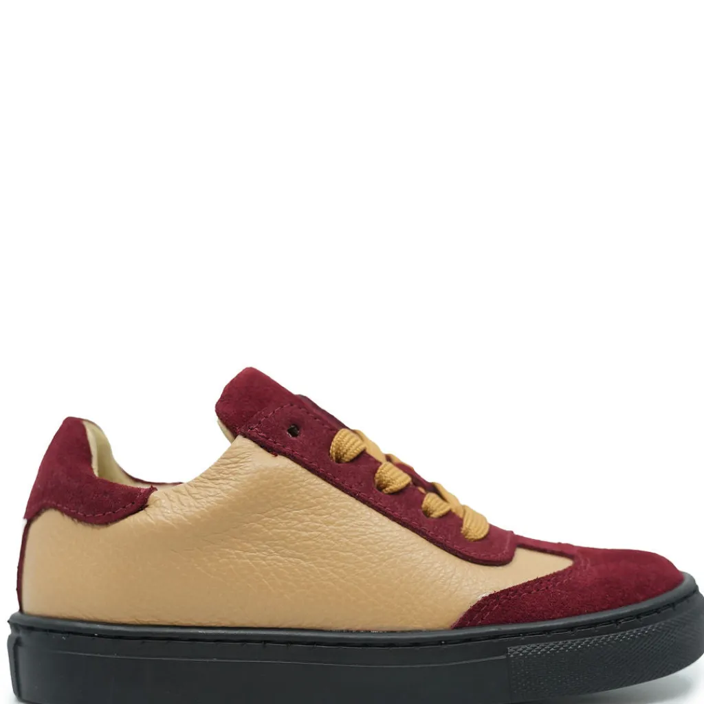 BluBlonc Burgundy and Blush Zipper Sneaker Hot