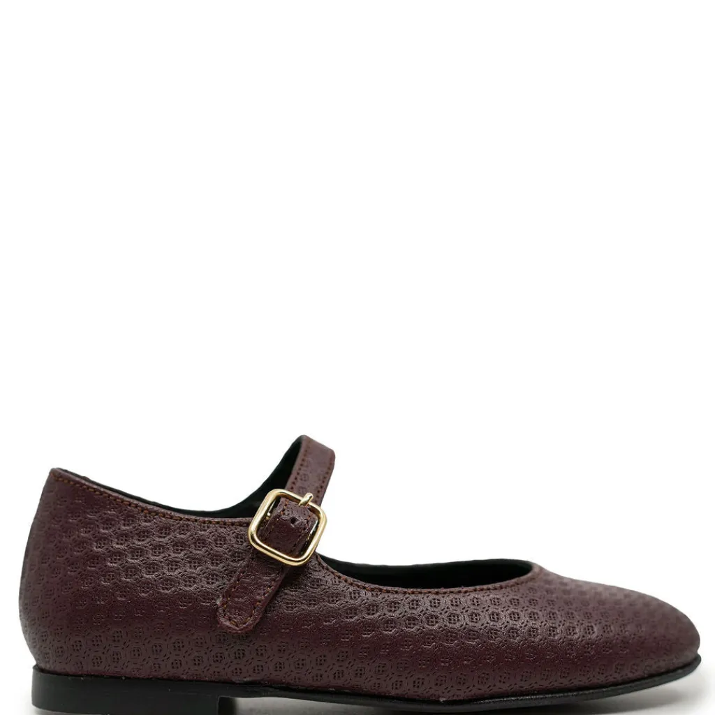 BluBlonc Burgundy Pressed Mary Jane Fashion