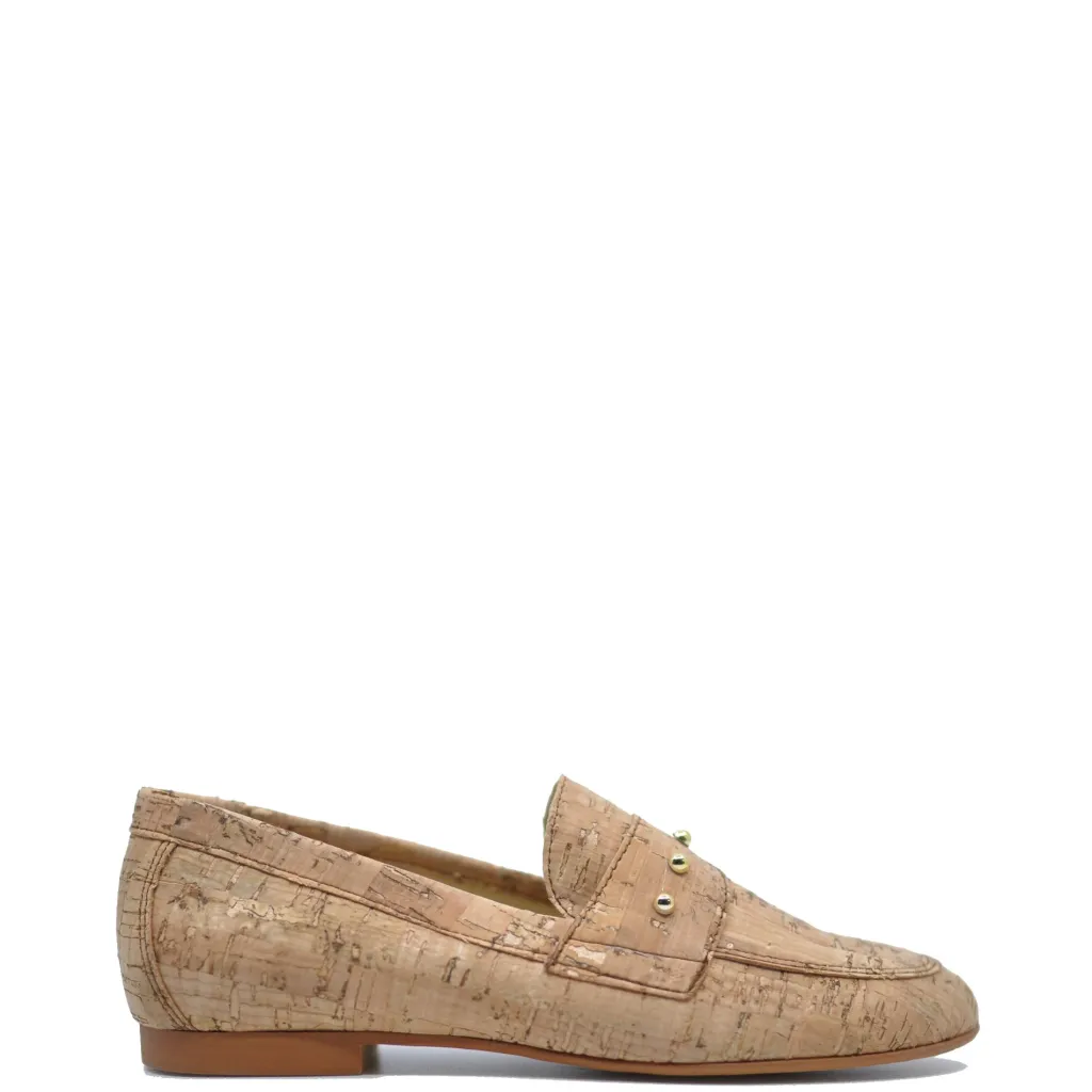 BluBlonc Cork Studded Loafer Discount