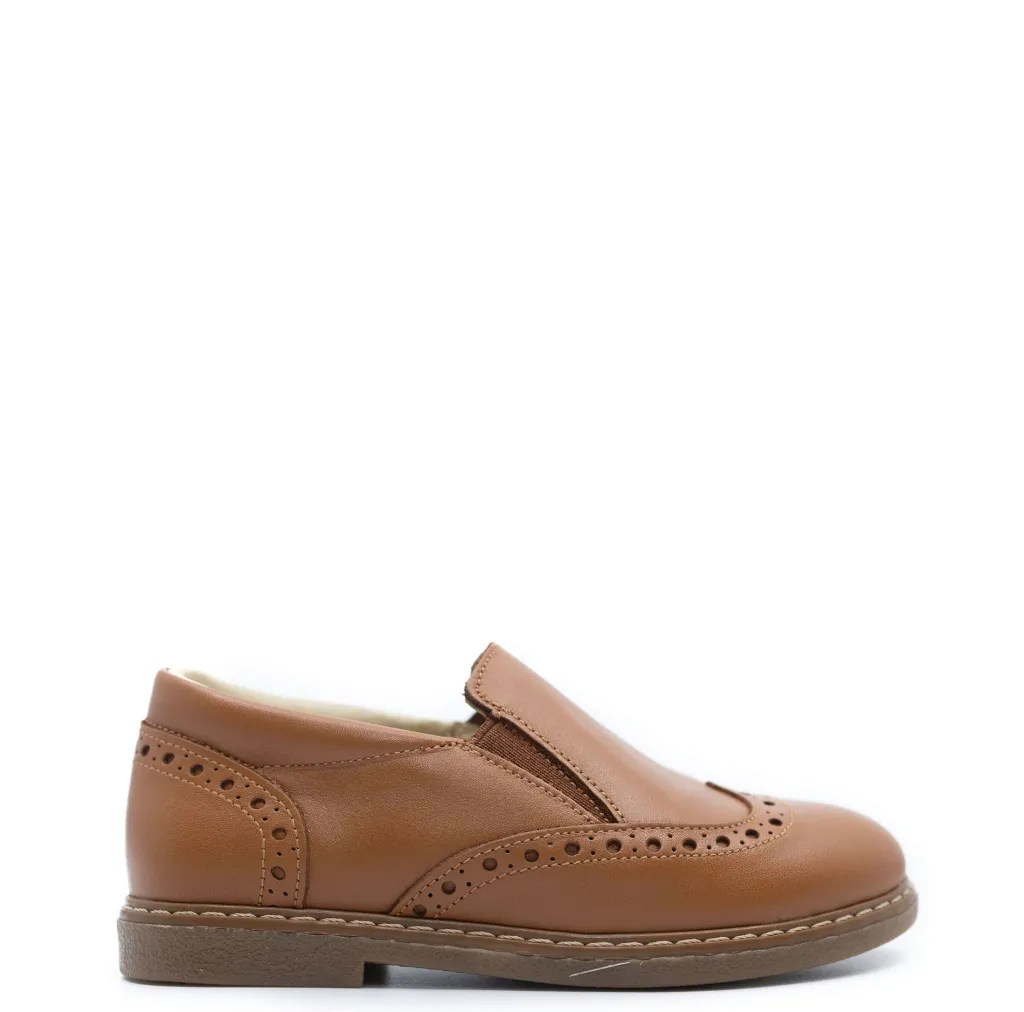 BluBlonc Cuero Wingtip Slip On Loafer Sale