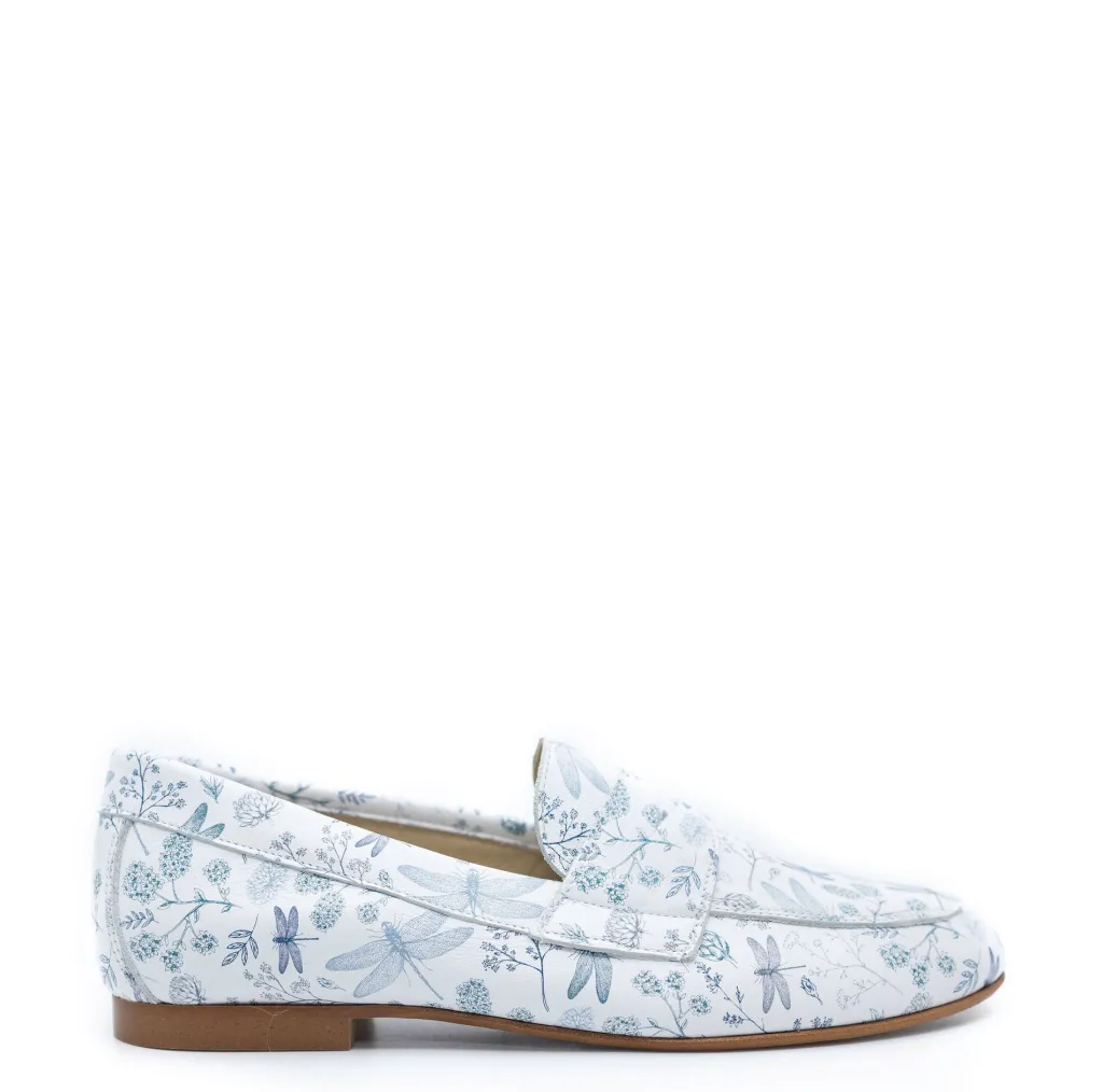 BluBlonc Dragonfly Printed Penny Loafer Fashion