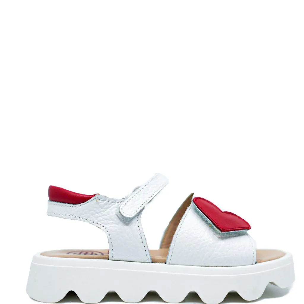 BluBlonc Heart Velcro Sandal Outlet