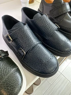 BluBlonc Marino Pebbled Wingtip Dress Sneaker New