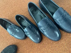 BluBlonc Navy Florentic Perforated Loafer Online