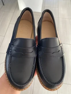 BluBlonc Navy Penny Dress Loafer Clearance