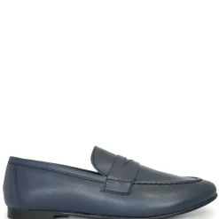 BluBlonc Navy Penny Dress Shoe Fashion