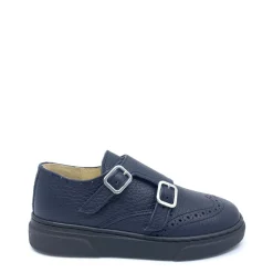 BluBlonc Navy Wingtip Dress Sneaker Fashion